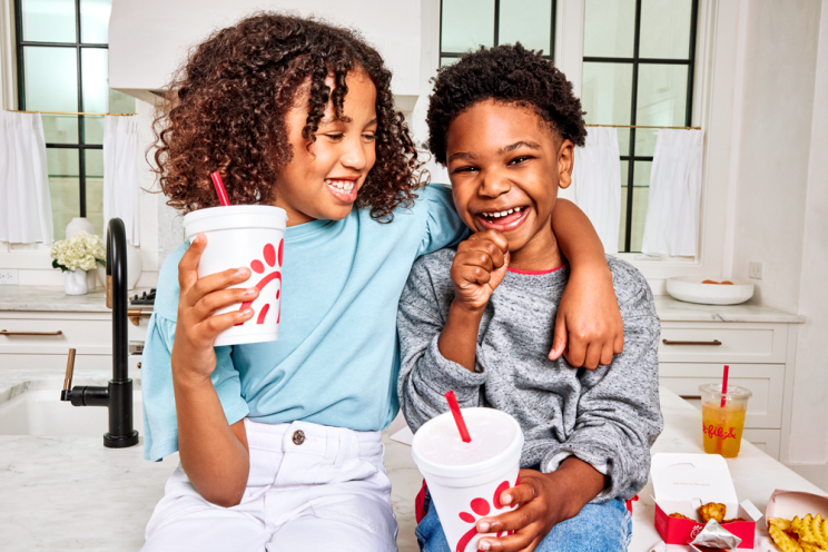 Chick Fil a Menu with popular meals and beverages
