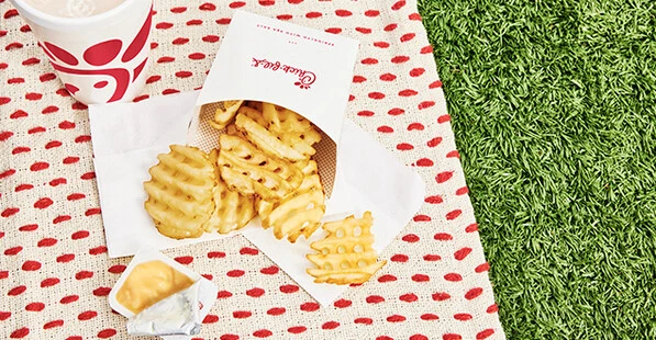 Chick Fil a Menu featuring chicken sandwich and fries