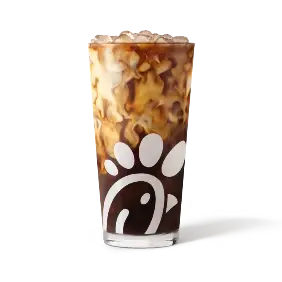 Chick-fil-A Coffee Menu with hot coffee, iced coffee, and cold brew