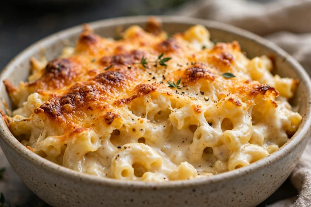 Chick-fil-A Mac and Cheese creamy bowl close-up