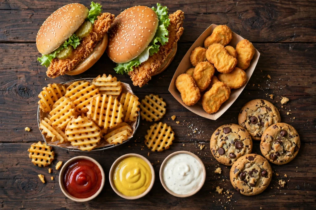 Crispy chicken sandwich close-up - Chick-fil-A Menu With Prices